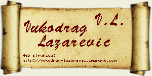 Vukodrag Lazarević vizit kartica